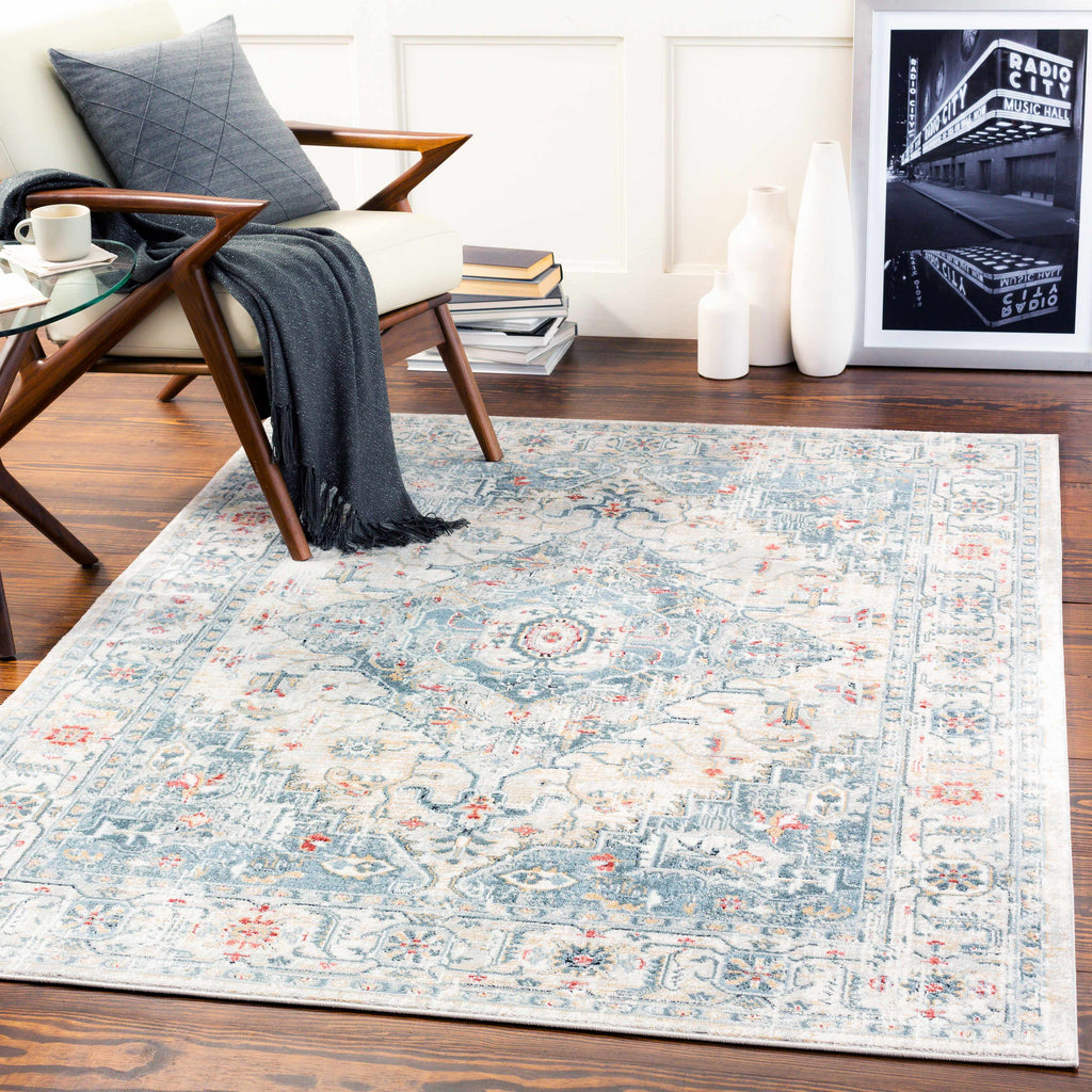 Hauteloom Billings BLLLQ Light Gray Machine Made Polypropylene Rug