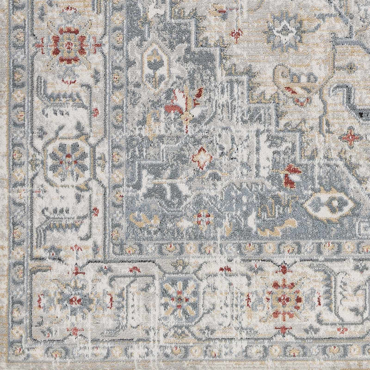 Hauteloom Billings BLLLQ Light Gray Machine Made Polypropylene Rug