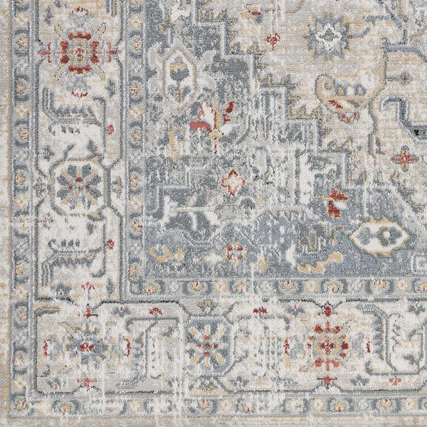 Hauteloom Billings BLLLQ Light Gray Machine Made Polypropylene Rug