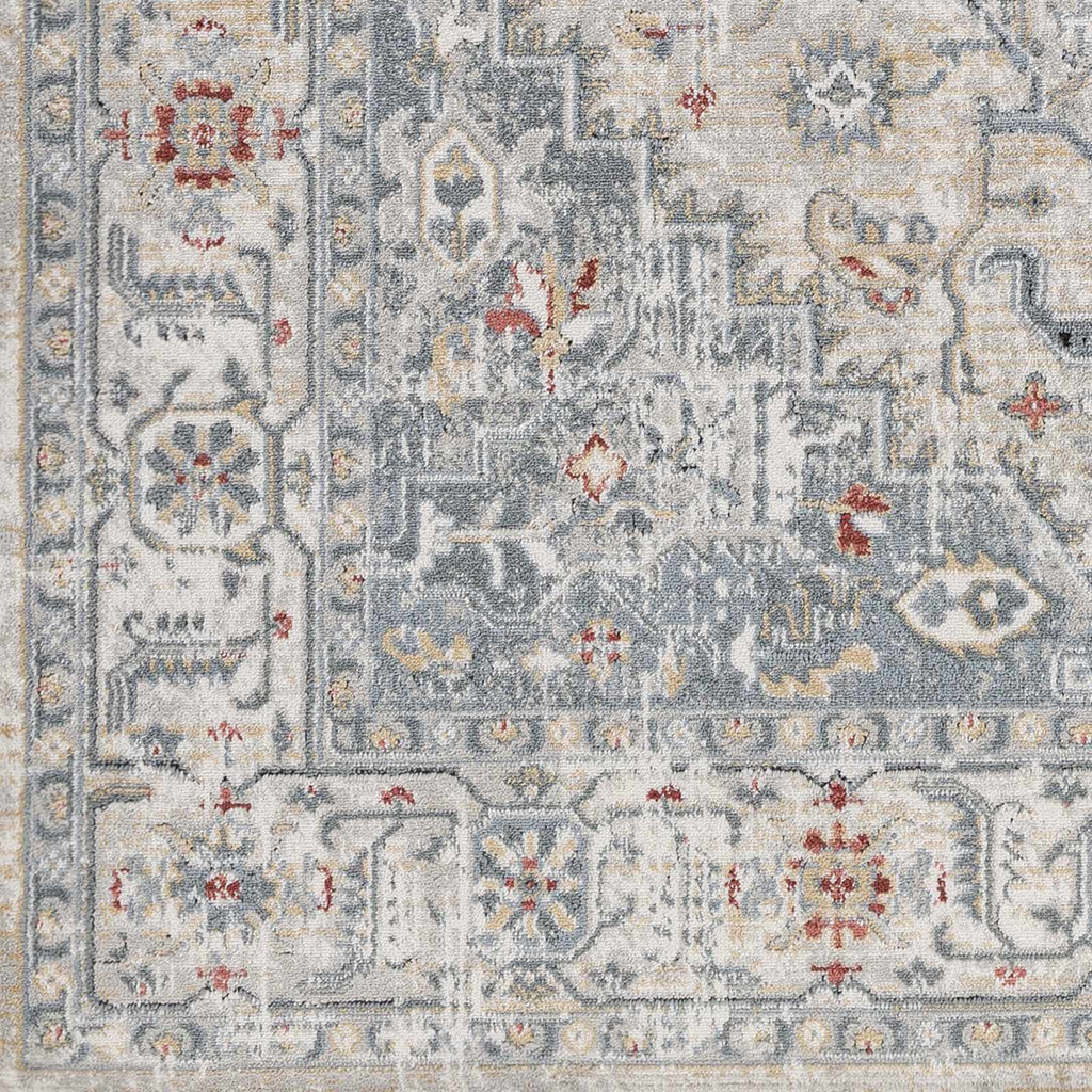 Hauteloom Billings BLLLQ Light Gray Machine Made Polypropylene Rug
