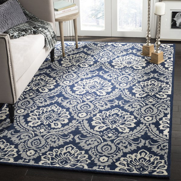 safavieh clearance blossom blm106b navy rug