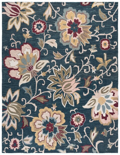 safavieh clearance blossom blm117n navy rug