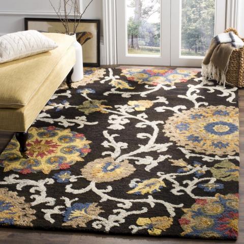 safavieh clearance blossom blm401a charcoal rug