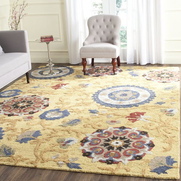 safavieh clearance blossom blm401b gold rug