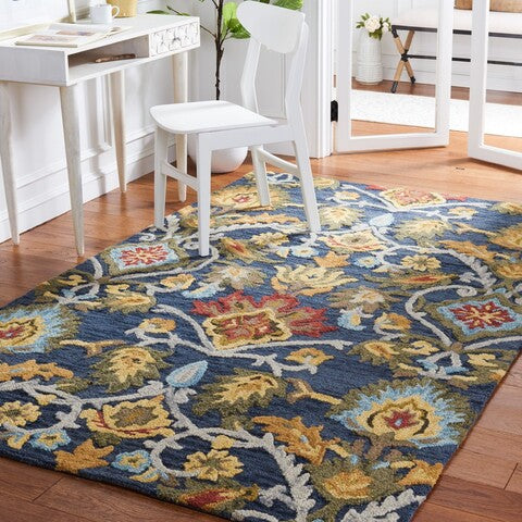 safavieh clearance blossom blm402a navy rug