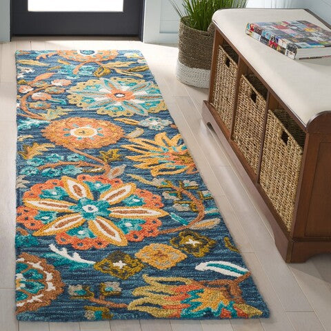 safavieh clearance blossom blm409m blue rug