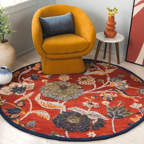 safavieh clearance blossom blm567p orange rug