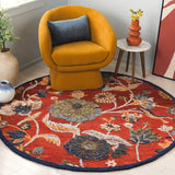 safavieh clearance blossom blm567p orange rug