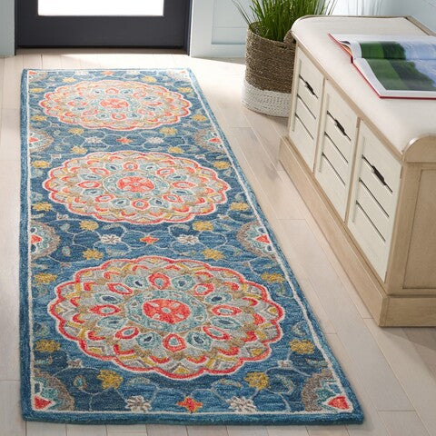 safavieh clearance blossom blm690m blue rug