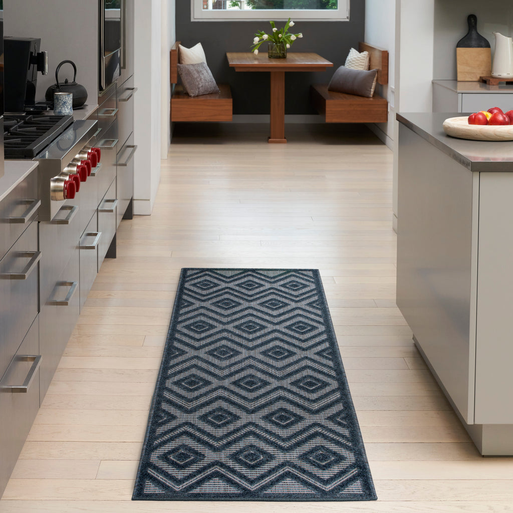 nourison versatile nrv01 navy blue rug