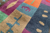 Tibet Rug Company 60 CT Block Print Multi Rug