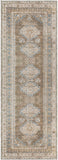 Hauteloom Baltinglass BLTN Blue Machine Made Chenille-Polyester Rug