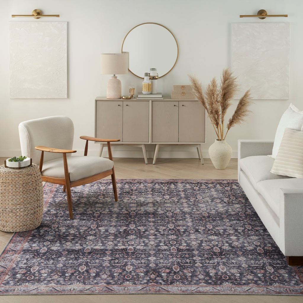nourison grand washables grw06 navy ivory rug