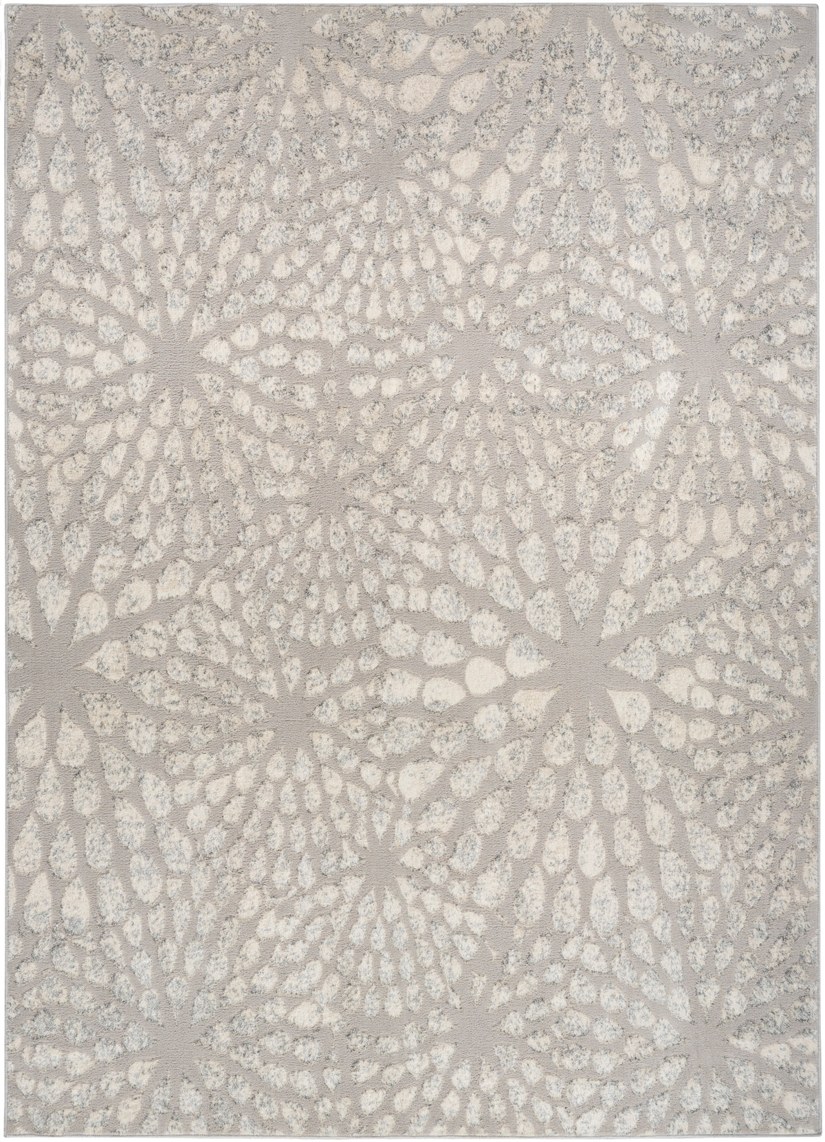 nourison ambiance ami02 grey silver rug