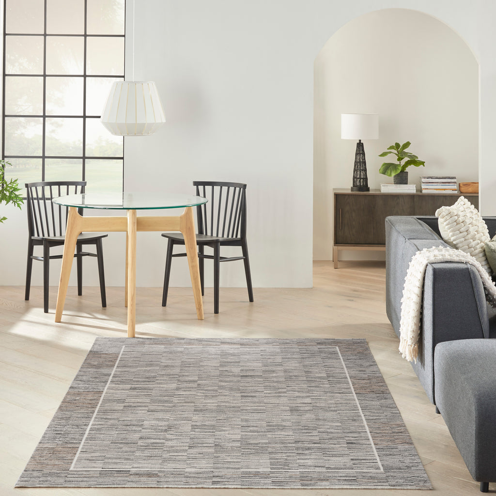 nourison desire dsr02 charcoal grey rug