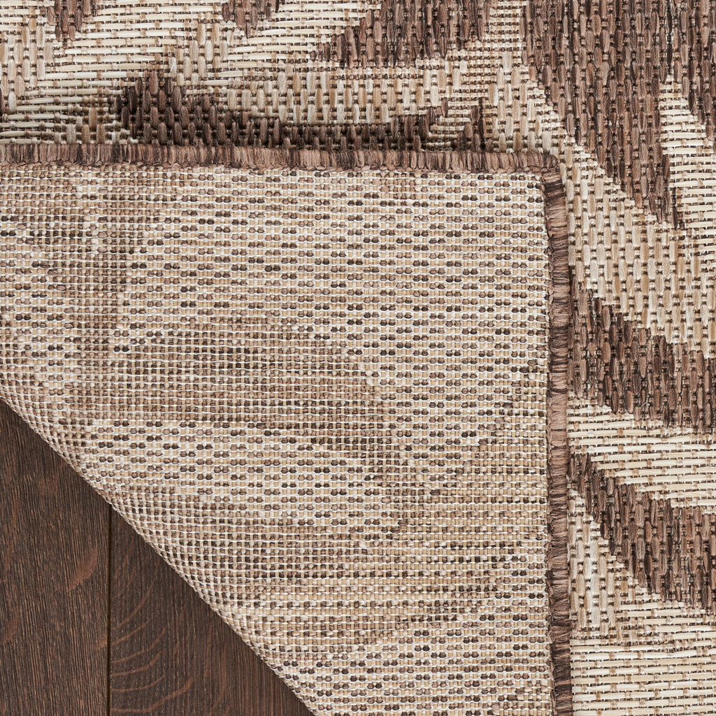 nourison garden oasis goa01 mocha rug