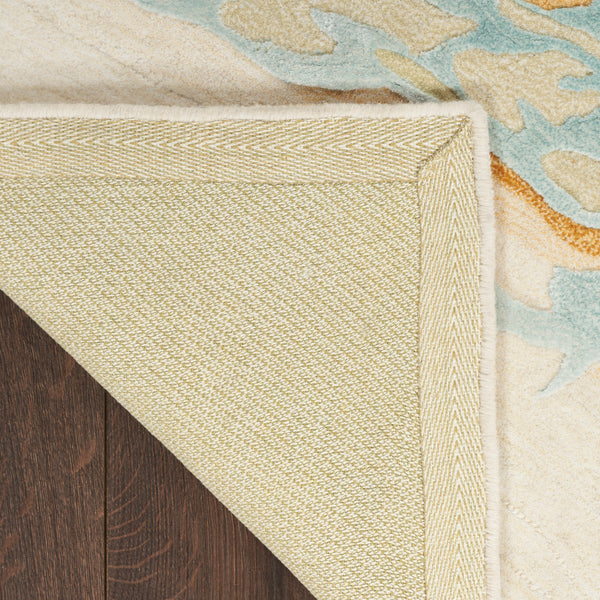 nourison prismatic prs36 sand blue rug