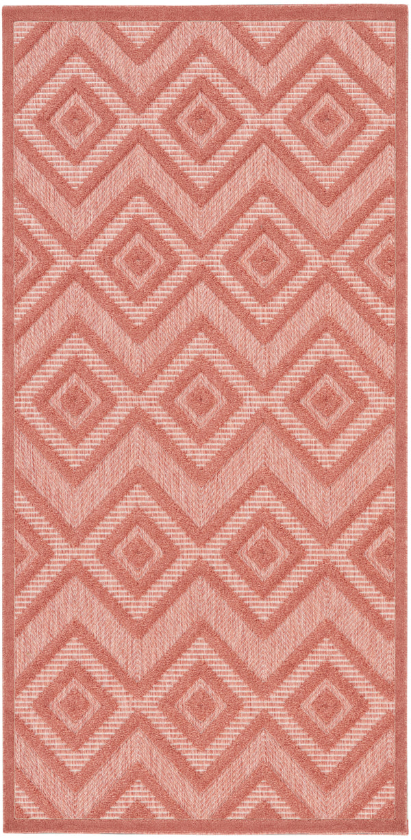 nourison versatile nrv01 coral orange rug