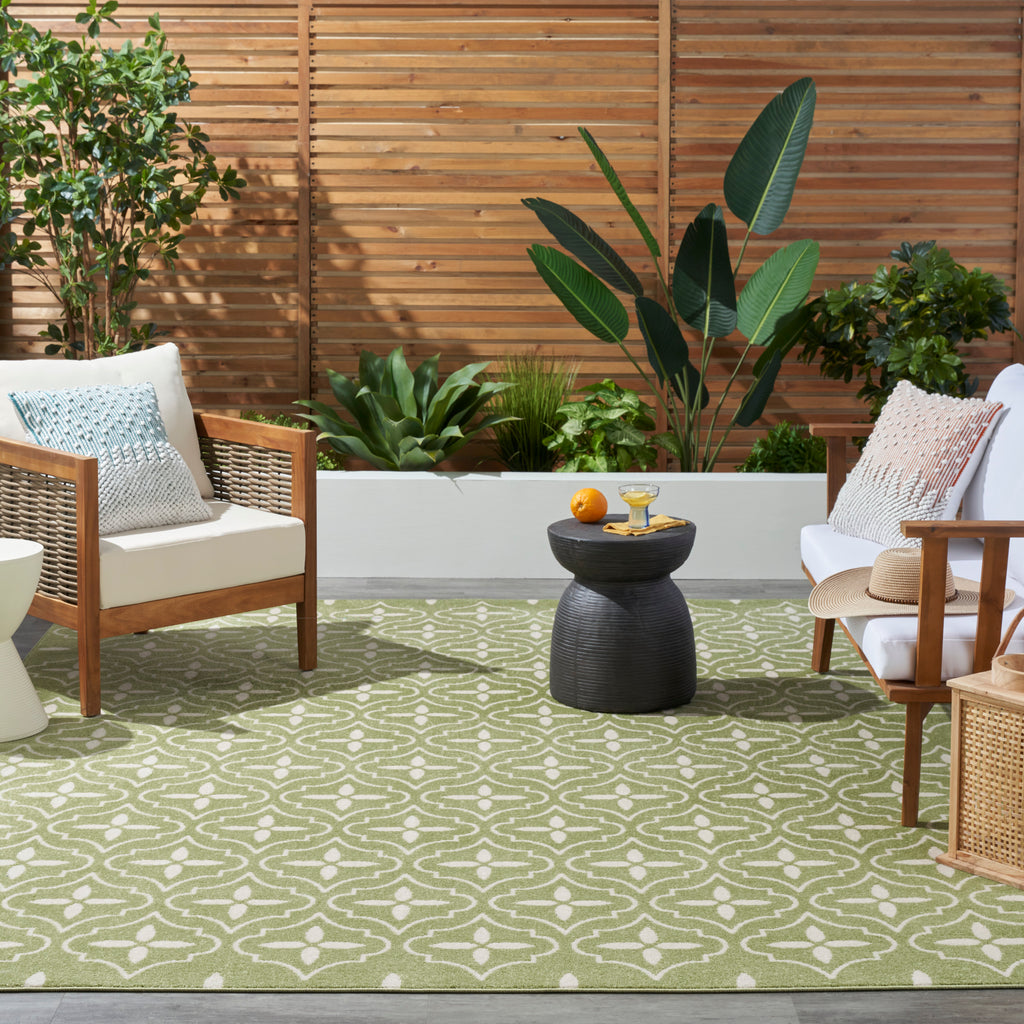 nourison nourison essentials nre04 green ivory rug