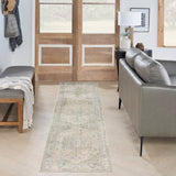 nourison astra machine washable asw12 blue green rug