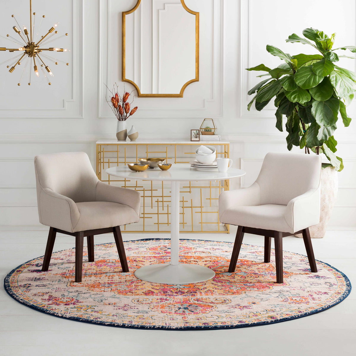 Hauteloom Bodrum BOD Burnt Orange Machine Made Polypropylene Rug