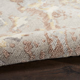 nourison silk shadows sha20 silver rug