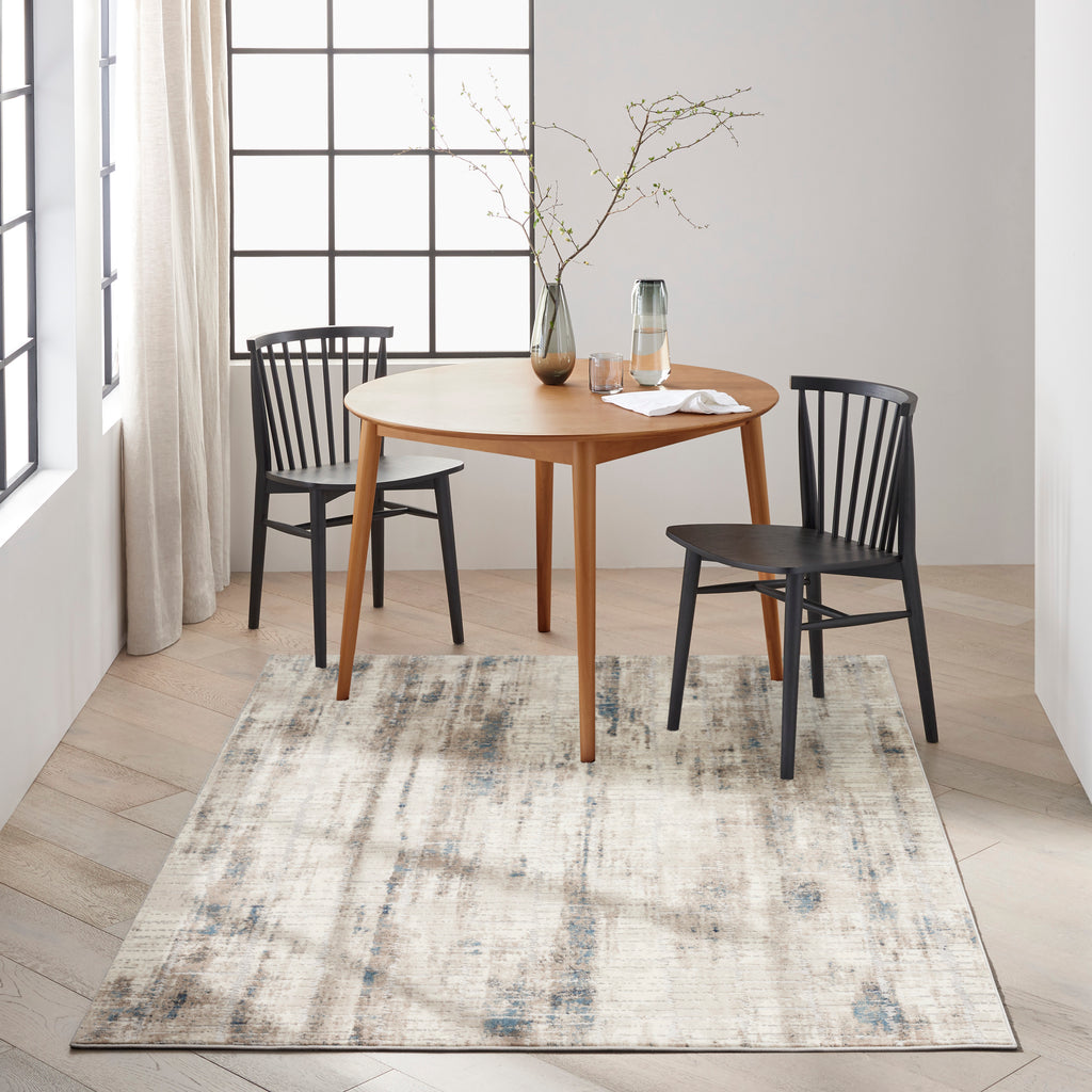 nourison ck022 infinity ifn02 ivory grey blue rug