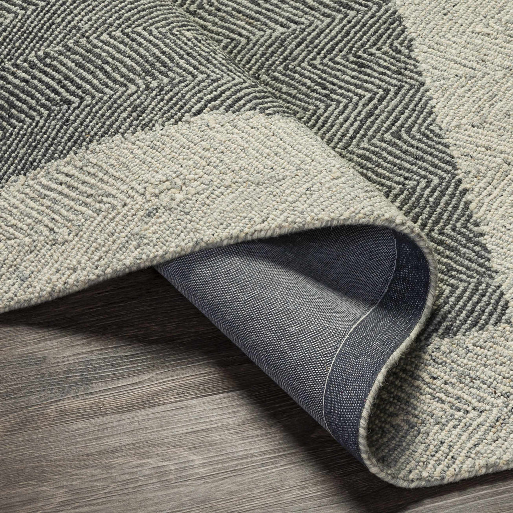 Hauteloom Boisbriand BOISB Black Hand Tufted Wool Rug