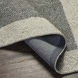 Hauteloom Boisbriand BOISB Black Hand Tufted Wool Rug