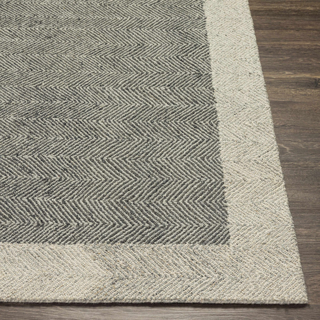 Hauteloom Boisbriand BOISB Black Hand Tufted Wool Rug