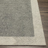 Hauteloom Boisbriand BOISB Black Hand Tufted Wool Rug