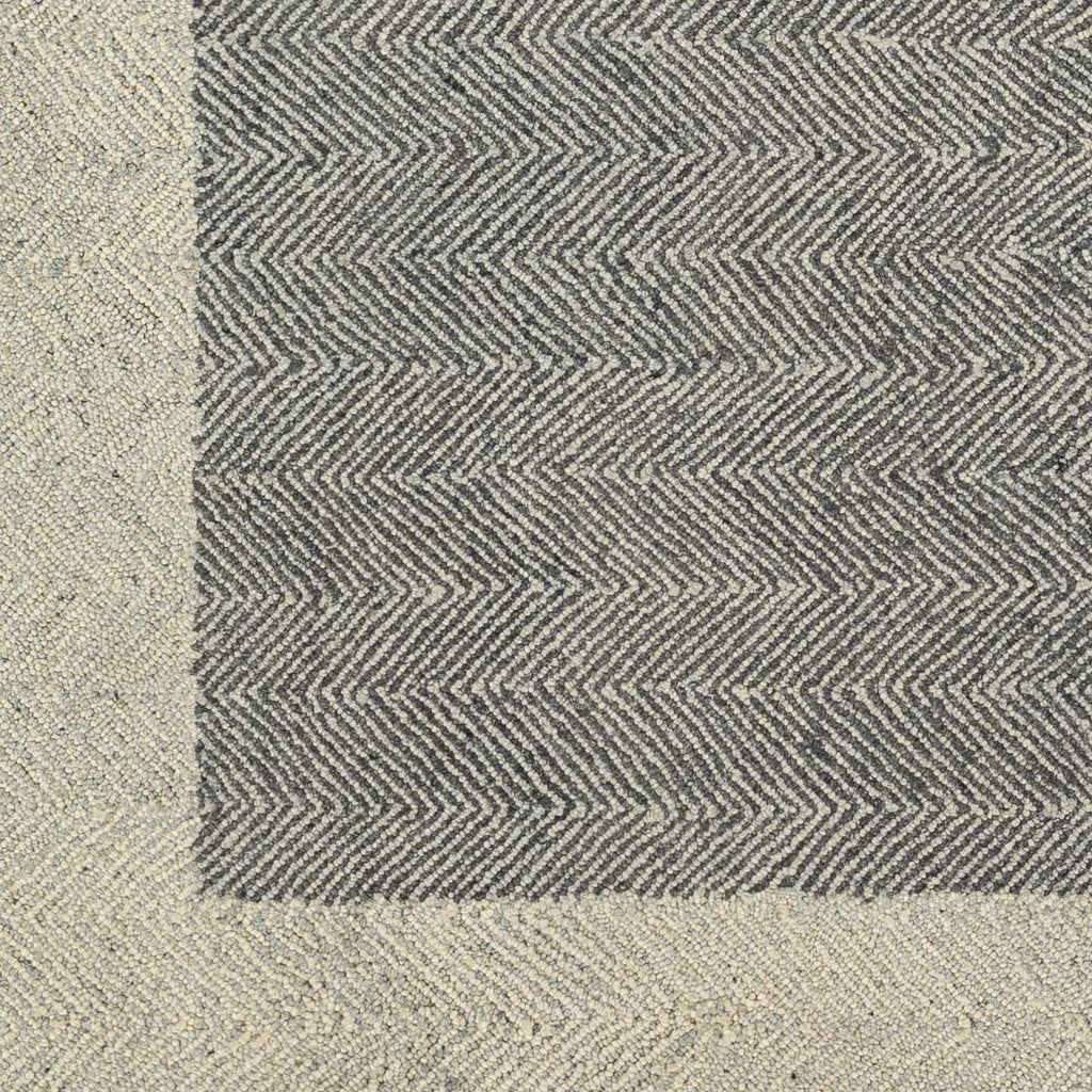Hauteloom Boisbriand BOISB Black Hand Tufted Wool Rug