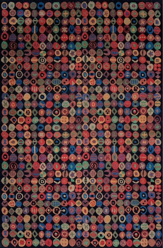 Tibet Rug Company 100 CT Bottlecaps Black Rug