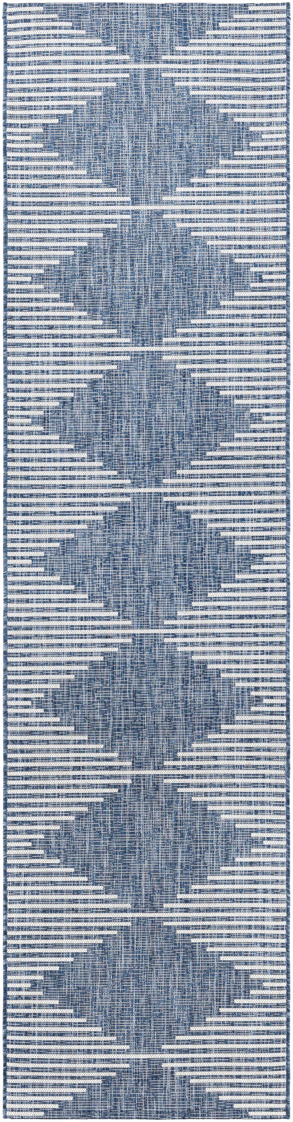 Hauteloom Bourton BOURT Navy Machine Made Polypropylene Rug