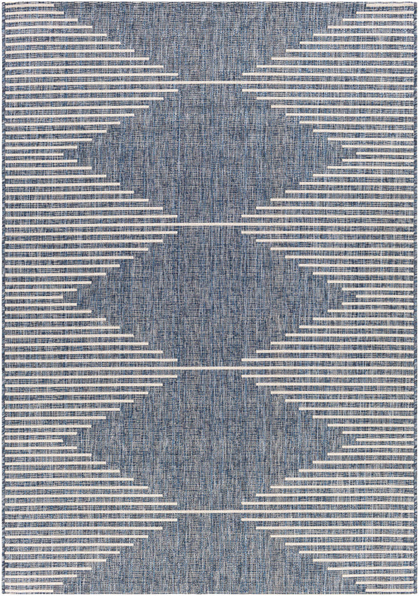Hauteloom Bourton BOURT Navy Machine Made Polypropylene Rug