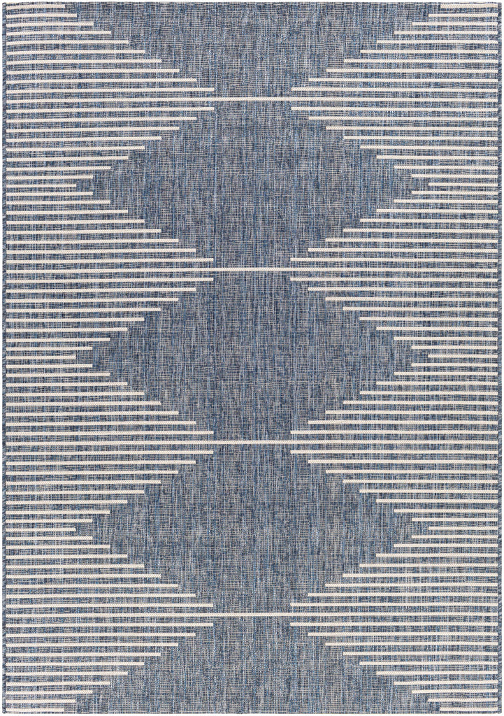 Hauteloom Bourton BOURT Navy Machine Made Polypropylene Rug