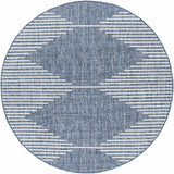 Hauteloom Bourton BOURT Navy Machine Made Polypropylene Rug