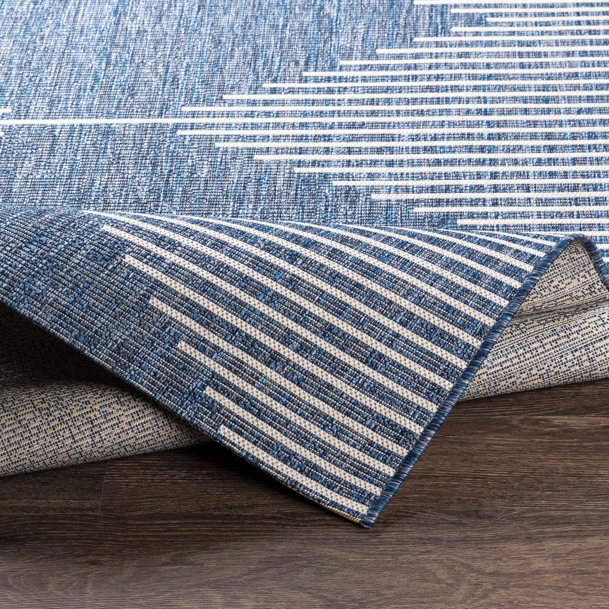 Hauteloom Bourton BOURT Navy Machine Made Polypropylene Rug