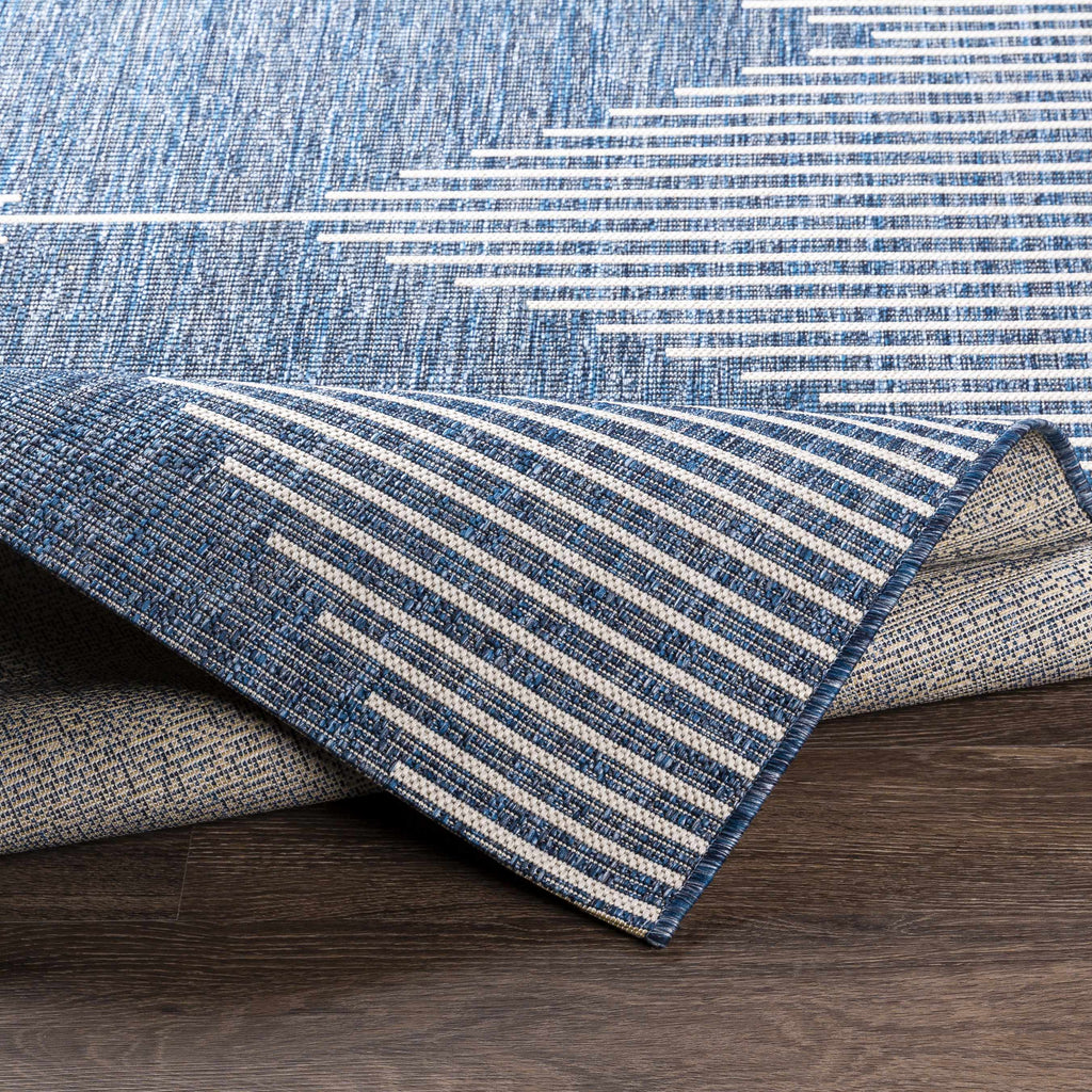 Hauteloom Bourton BOURT Navy Machine Made Polypropylene Rug