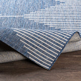 Hauteloom Bourton BOURT Navy Machine Made Polypropylene Rug