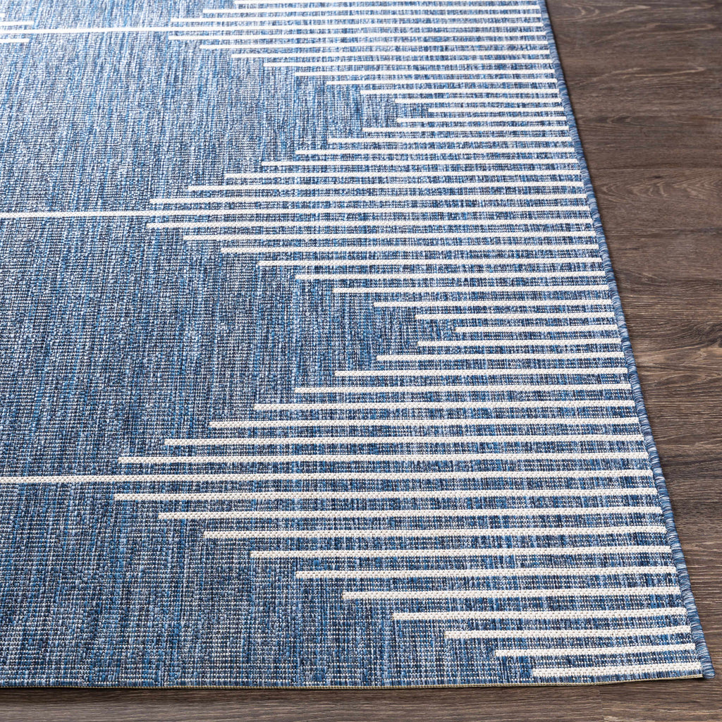 Hauteloom Bourton BOURT Navy Machine Made Polypropylene Rug