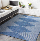 Hauteloom Bourton BOURT Navy Machine Made Polypropylene Rug