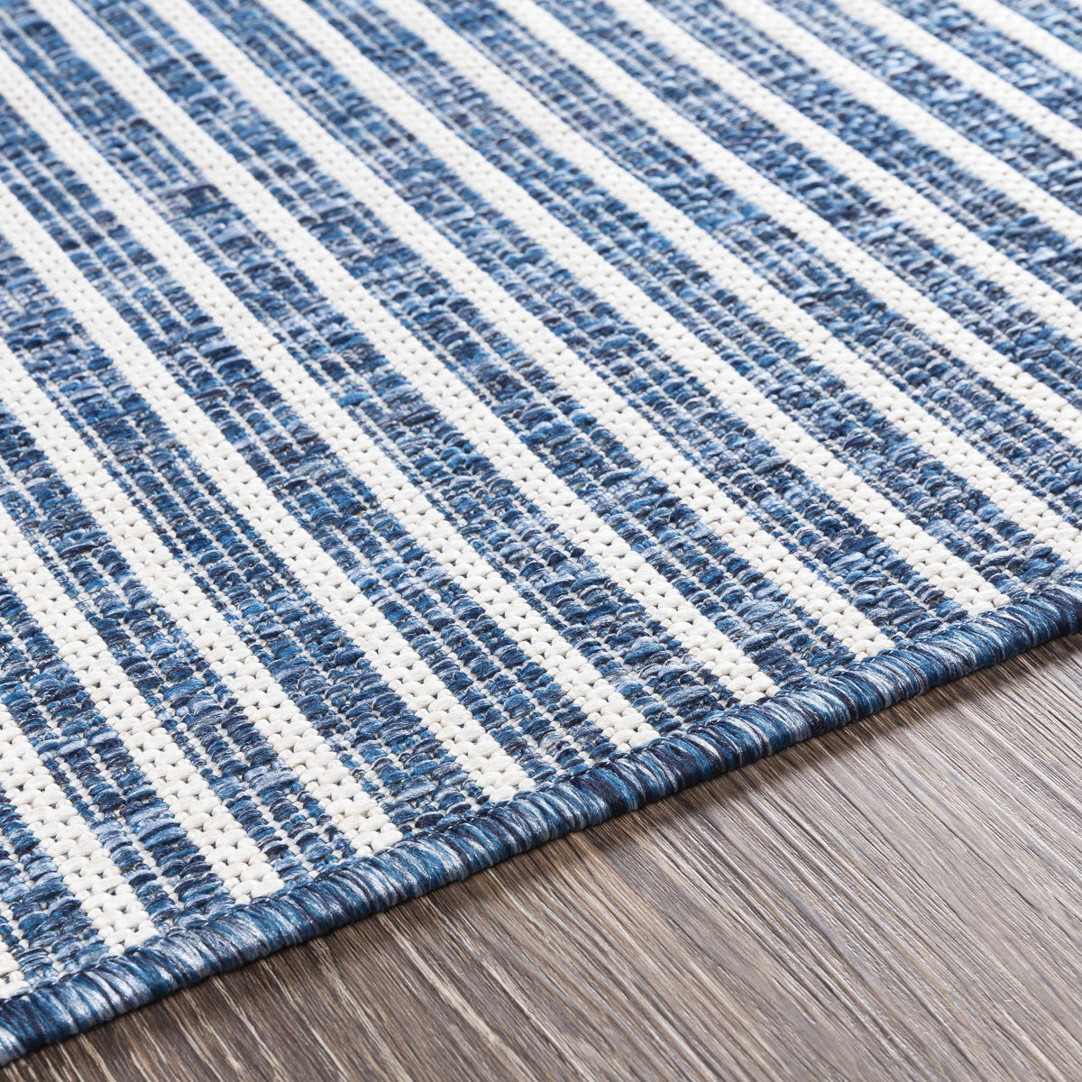 Hauteloom Bourton BOURT Navy Machine Made Polypropylene Rug