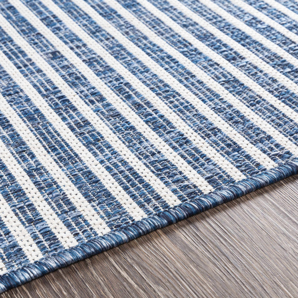 Hauteloom Bourton BOURT Navy Machine Made Polypropylene Rug
