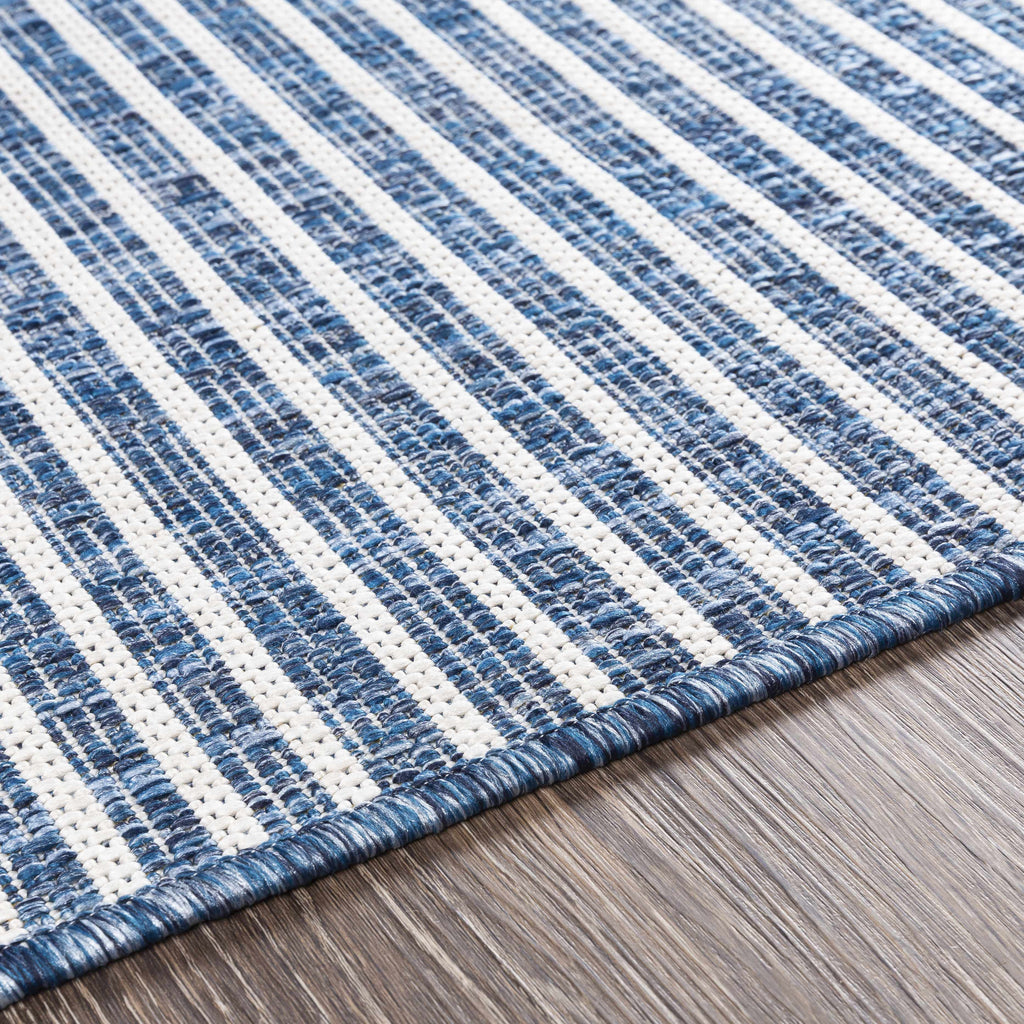 Hauteloom Bourton BOURT Navy Machine Made Polypropylene Rug