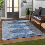 Hauteloom Bourton BOURT Navy Machine Made Polypropylene Rug