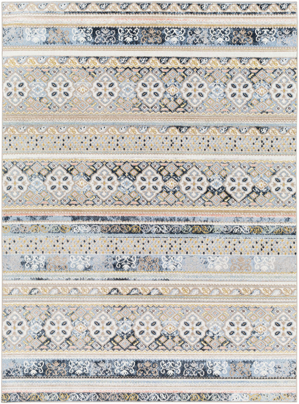 Hauteloom Boyko BOYKO Ivory Machine Made Polyester Rug