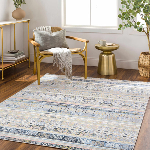 Hauteloom Boyko BOYKO Ivory Machine Made Polyester Rug