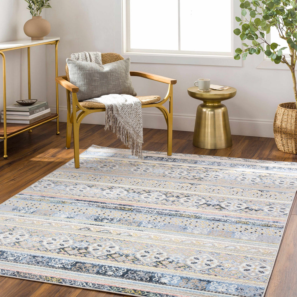 Hauteloom Boyko BOYKO Ivory Machine Made Polyester Rug