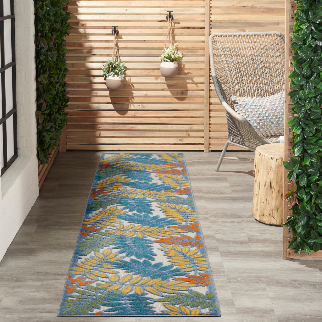 nourison aloha alh18 ivory multi rug